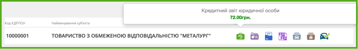 Отримання звітів юридичних осіб